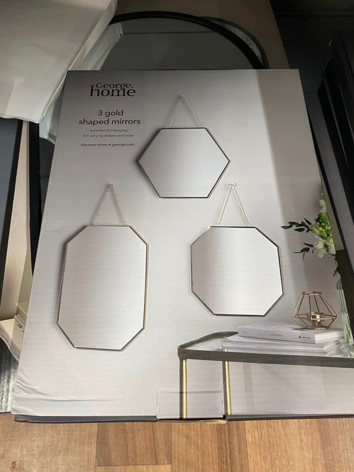 The three mirrors were found in store