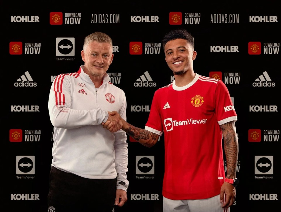 Solskjaer signed Sancho in a £73million deal