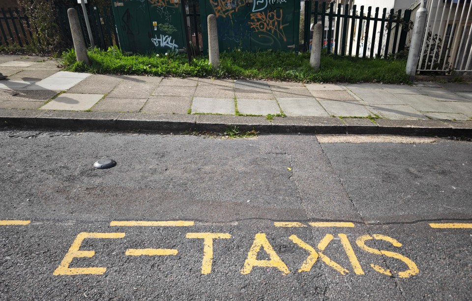 Around six spaces have been reserved for electric taxis even though locals claim only exists in the city