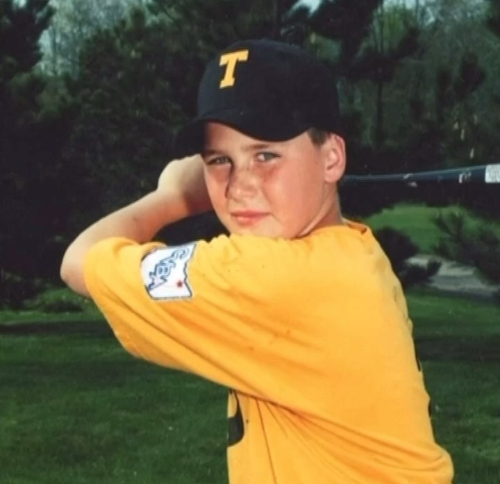 Travis, pictured as a youngster, has been open about his past troubles