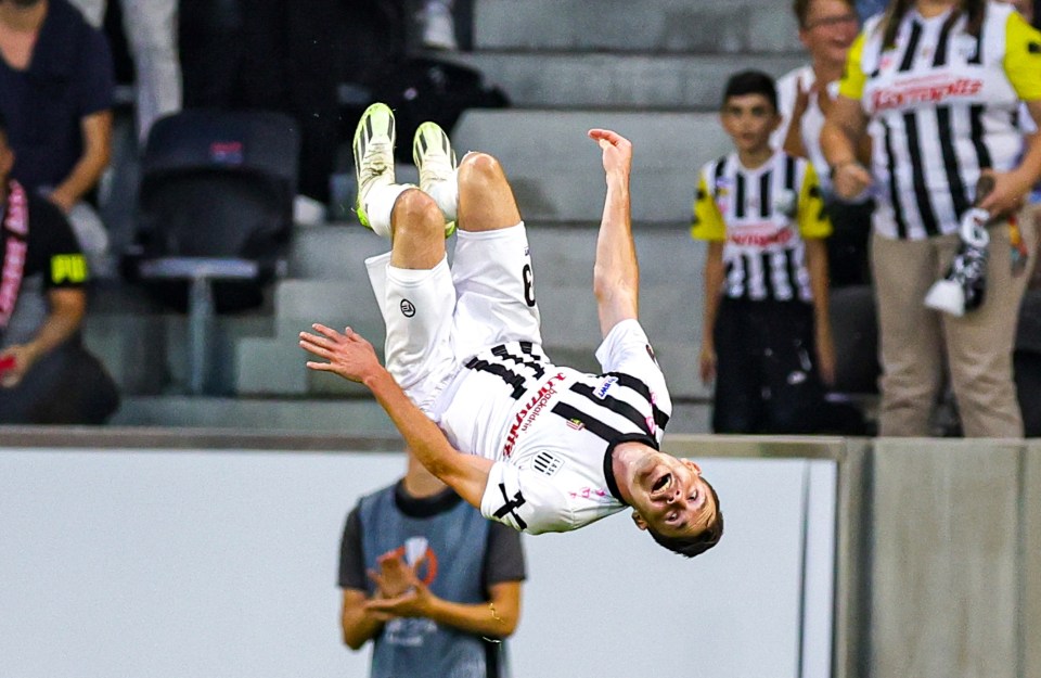 Here's how Florian Flecker celebrated his opener for LASK