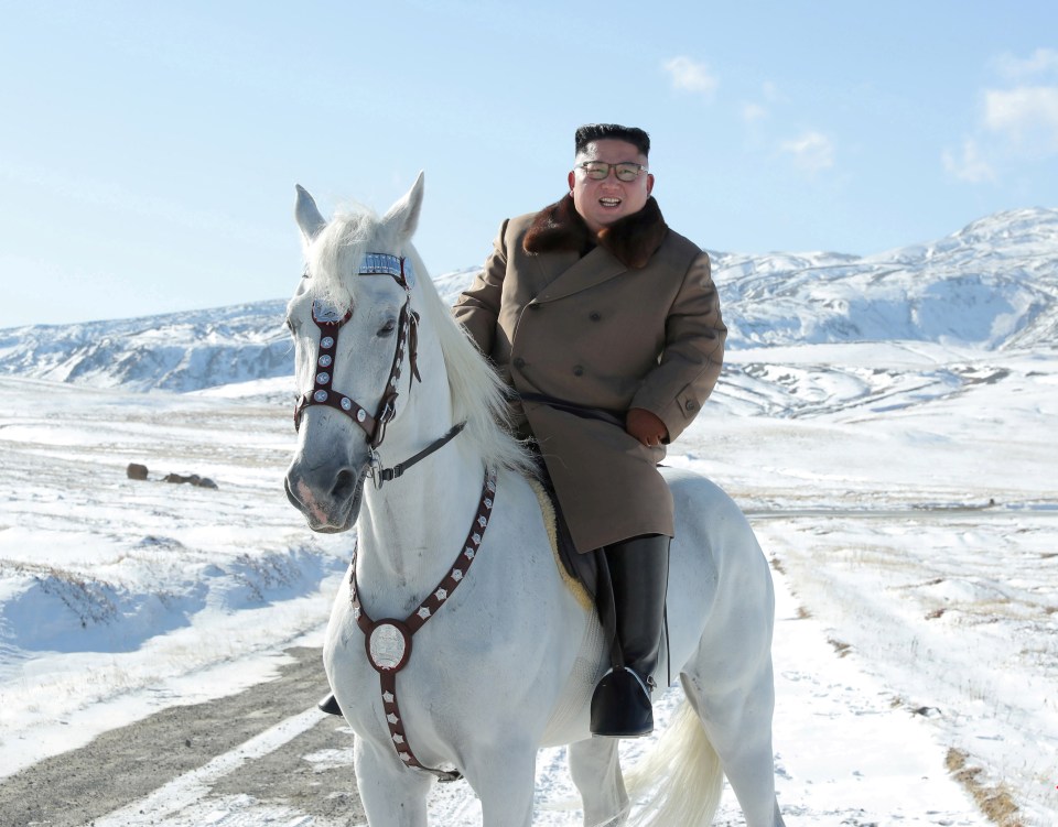 It inspired Kim to do his own staged photo shoot