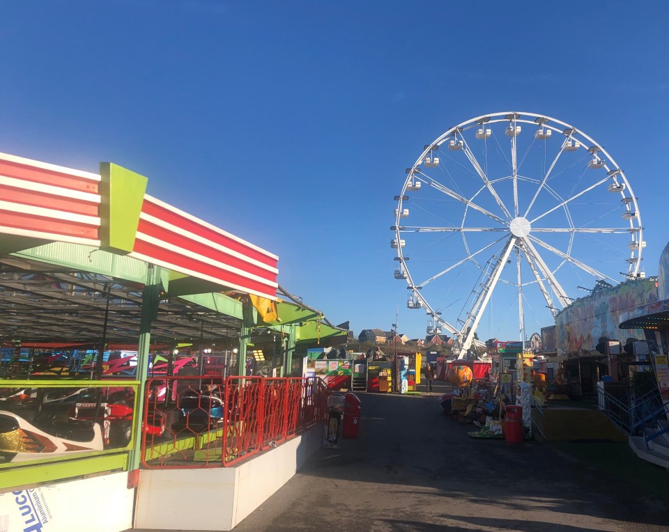 Barry Island Pleasure Park where the Barry Eye is the biggest attraction of the Island