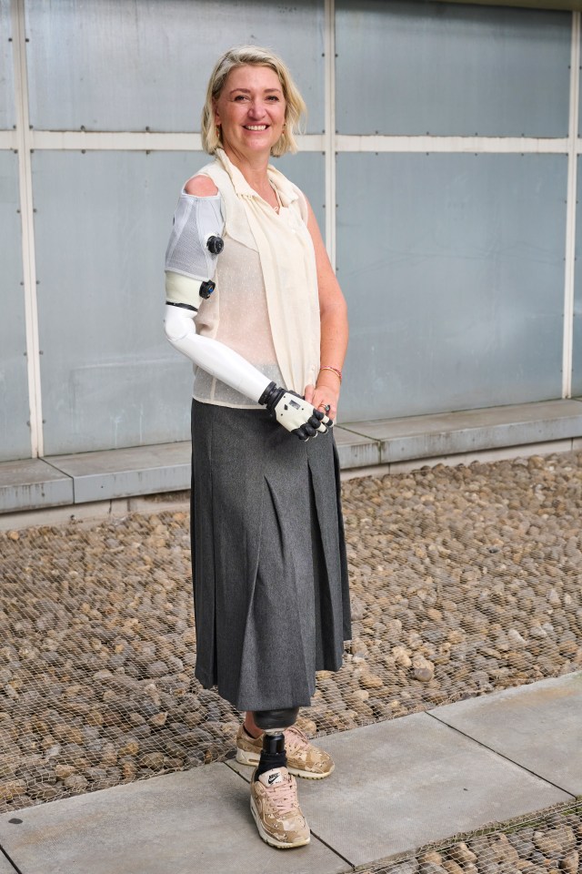 Sarah raised over £300,000 for her new bionic arm and rehabilitation