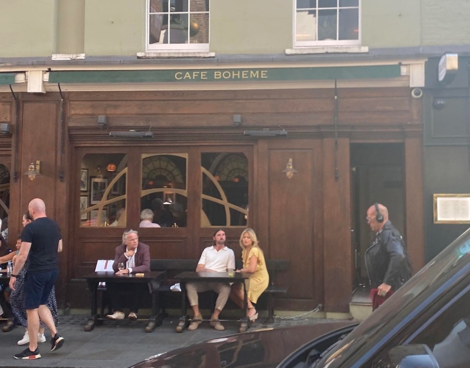 The pair enjoyed a low-key afternoon together at Café Boheme before going home