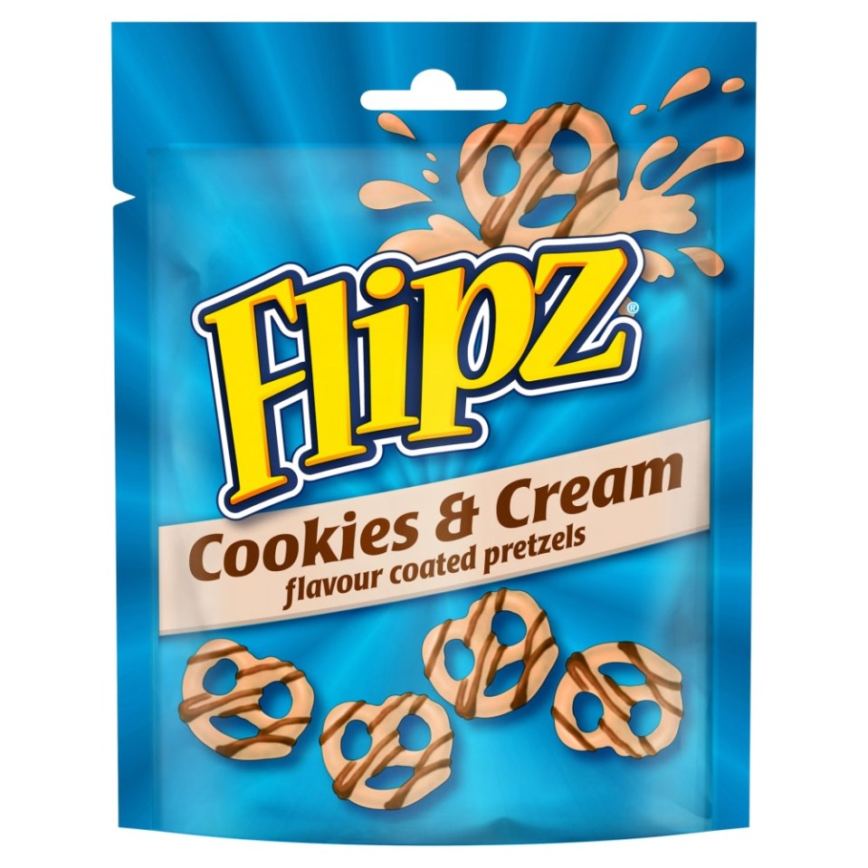 Grab these Flipz Pretzels in Cookies & Cream flavour for just £1.35 at Co-op