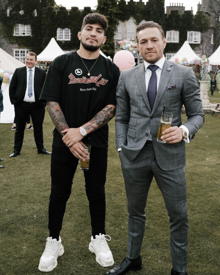 Dillon Danis with training partner Conor McGregor