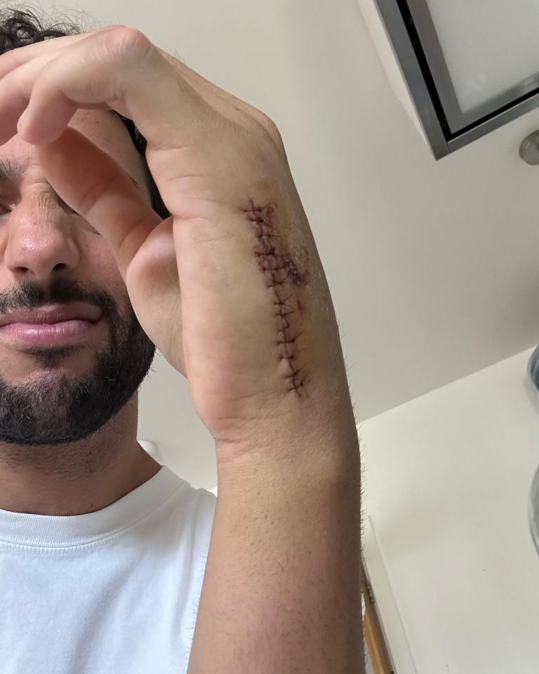 Ricciardo shared an update on his recovery today