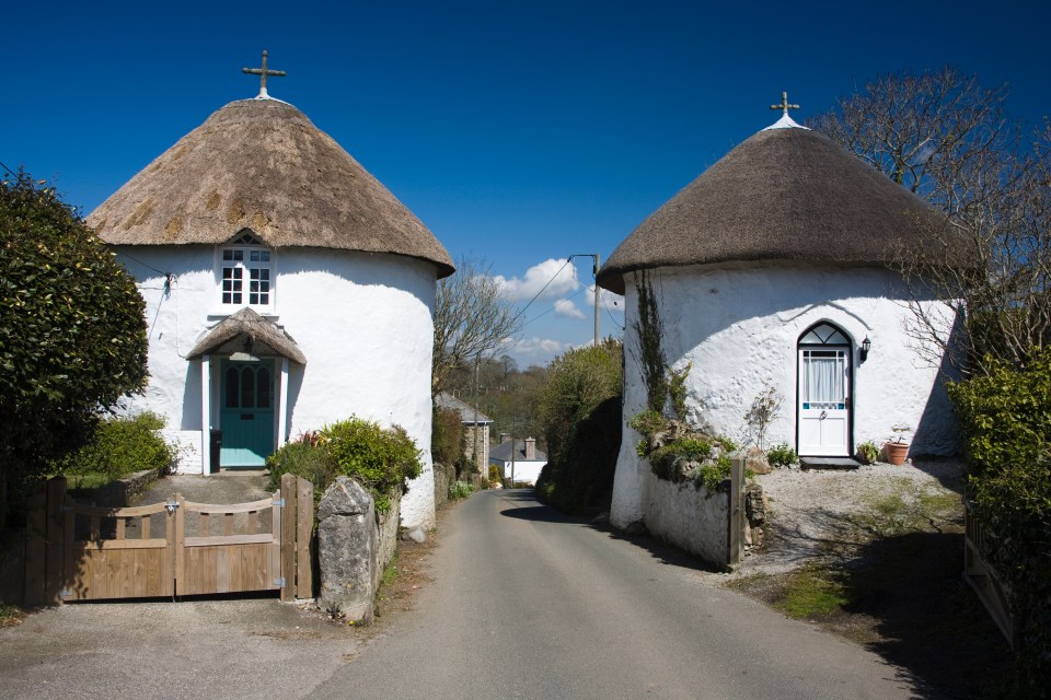 The houses were built to protect the village from evil