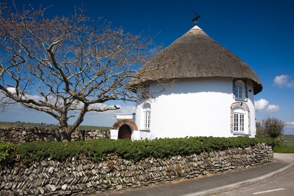 The iconic round houses can be seen around the village