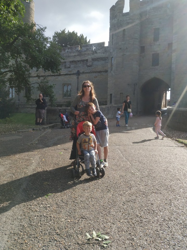 Catherine was able to get a free day at Warwick Castle because of the rainy day guarantee