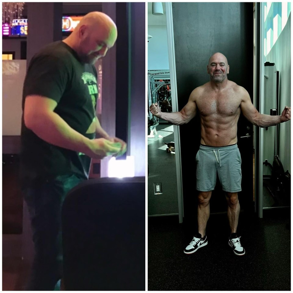 White reflected on his dramatic body transformation in a recent Instagram post