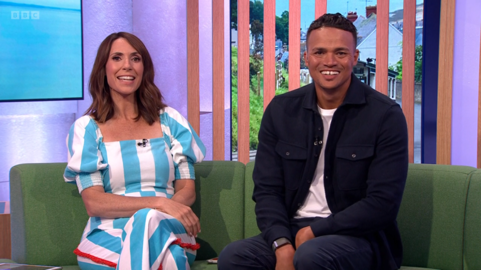 Fans of The One Show took note of her striking striped jumpsuit