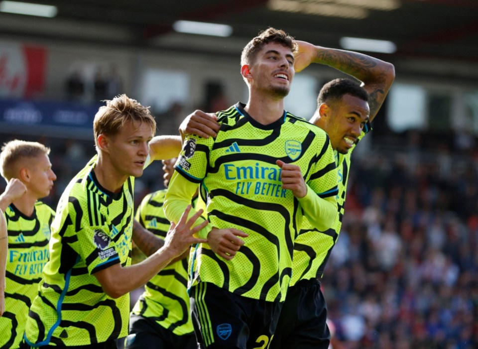 Kai Havertz scored his first Arsenal goal from the penalty spot