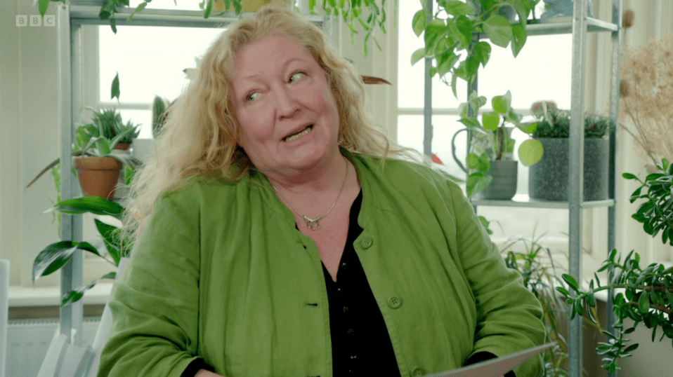 Charlie Dimmock was completely thrown off guard by the strange plot