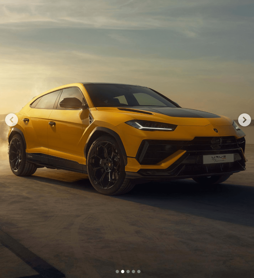 A Lamborghini Urus costs £350,000