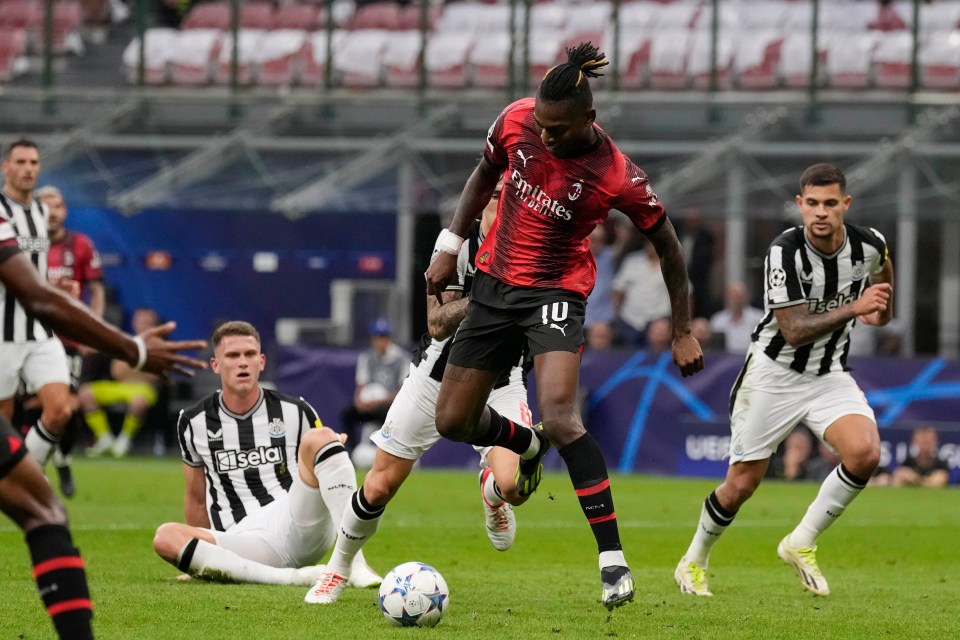 The AC Milan star scuffed his shot after making an incredible run