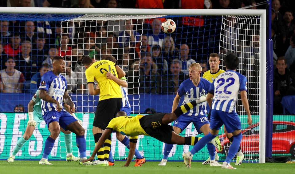 Here's Djibril Sidibe scoring his majestic headed opener for AEK