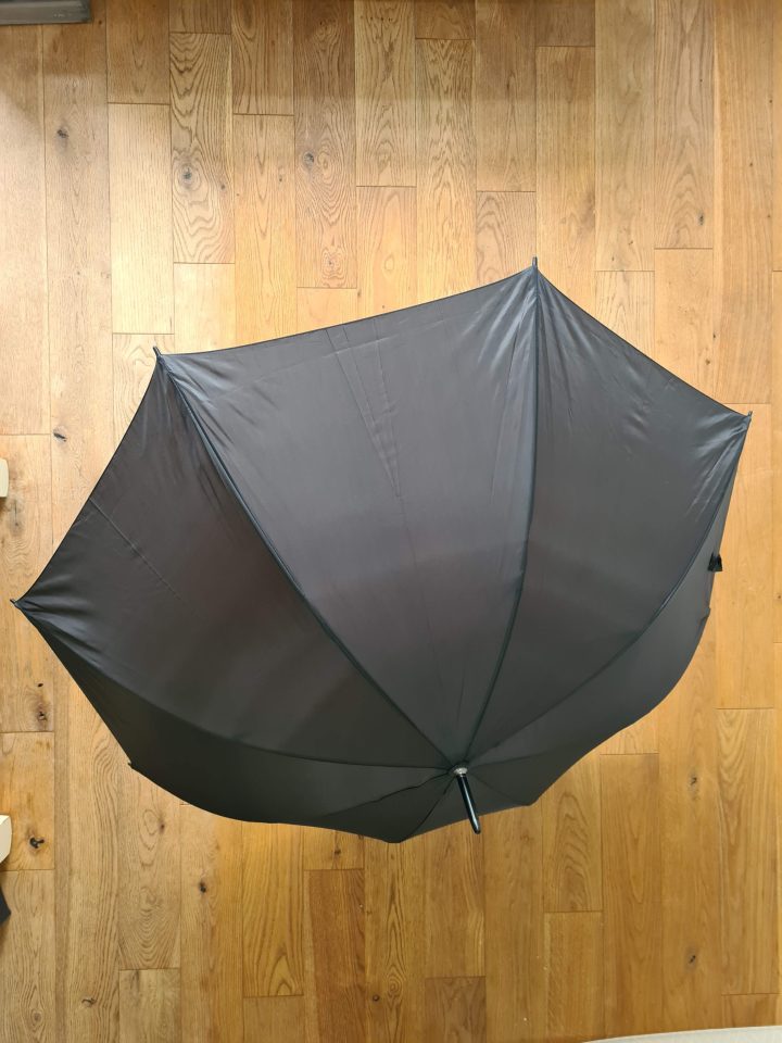 The Argos umbrella is a bit flimsy, but at just £14 it's hard to complain