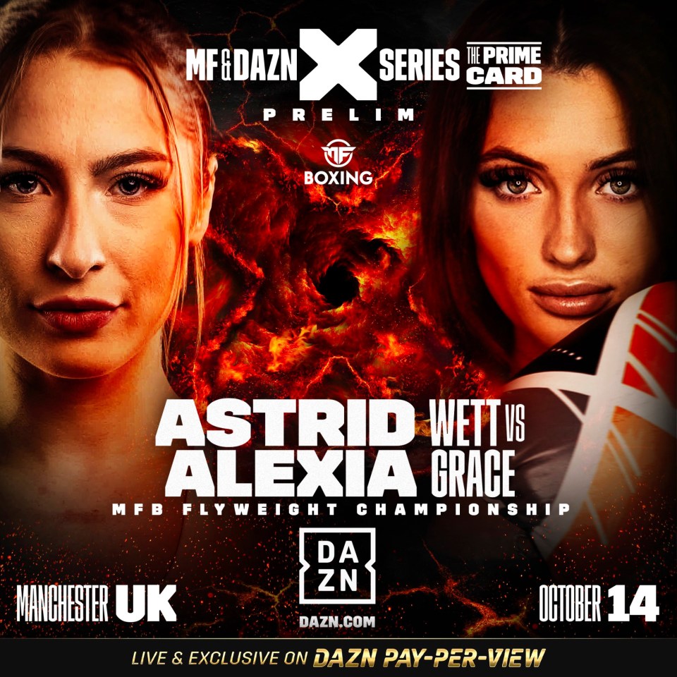 A date for Astrid Wett vs Alexia Grace has been set