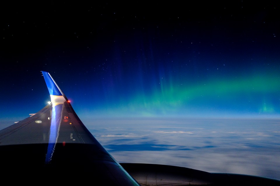 See the Northern Lights from the sky too