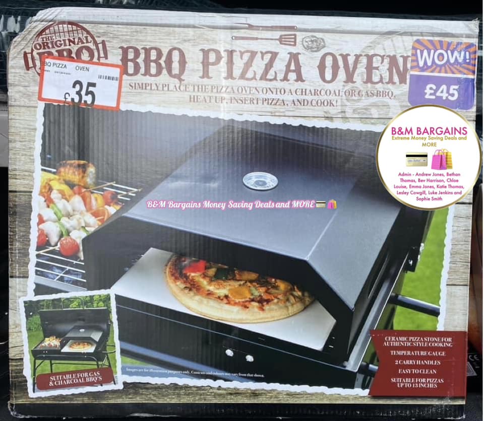 B&M has reduced the price of its BBQ pizza oven from £35 to £5