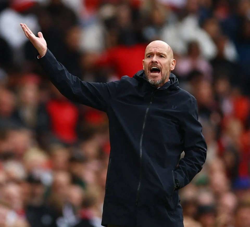 Erik ten Hag cut a frustrated figure on the sidelines