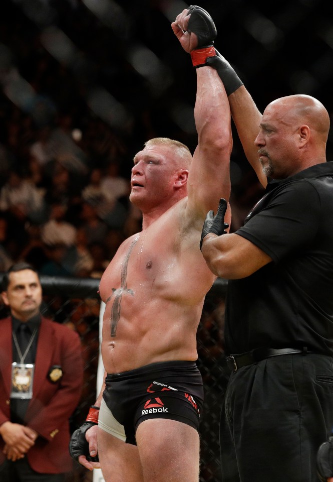 Lesnar hasn't set foot inside the octagon since his UFC 200 clash with Mark Hunt