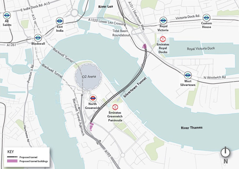 The new Silvertown tunnel crossing beneath the Thames is due to open in 2025