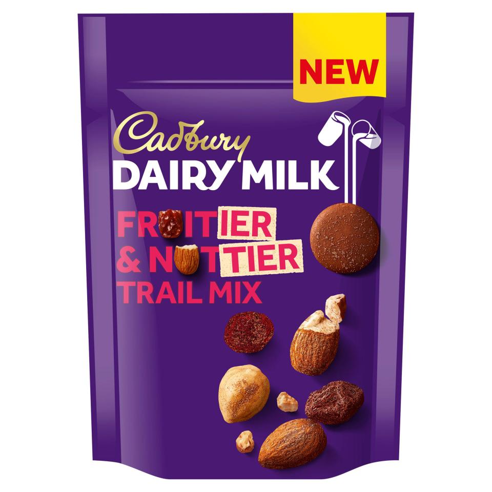 Dairy Milk’s Fruitier & Nuttier Trail Mix, £2.50 at Sainsbury’s