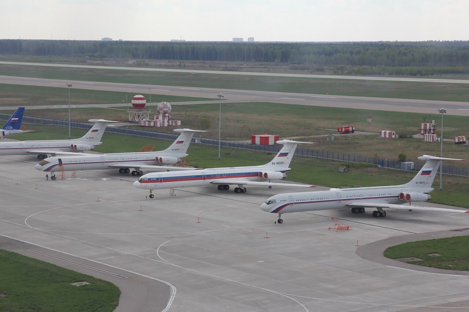 Chkalovsky Air Base is supposed to be locked down with high security to protect Putin's aircraft