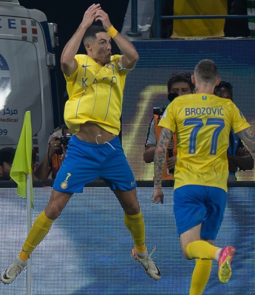 Ronaldo often performs his ‘siu’ celebration after scoring