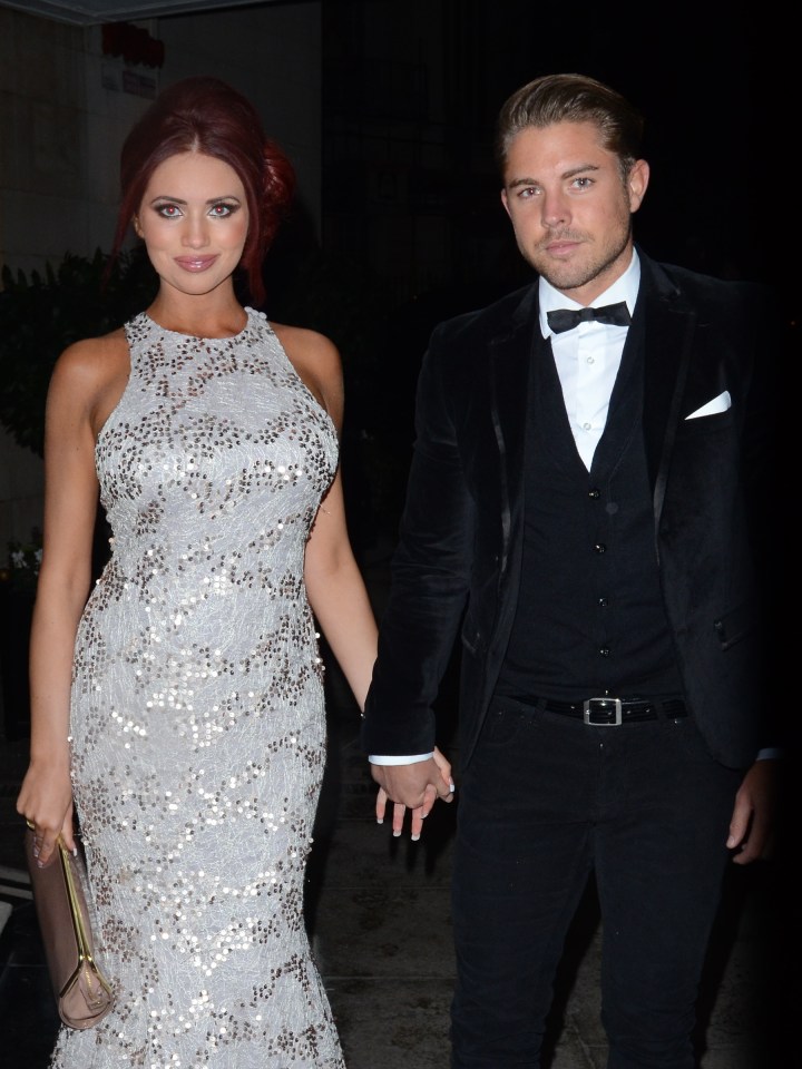 Amy Childs with her ex-boyfriend David Peters