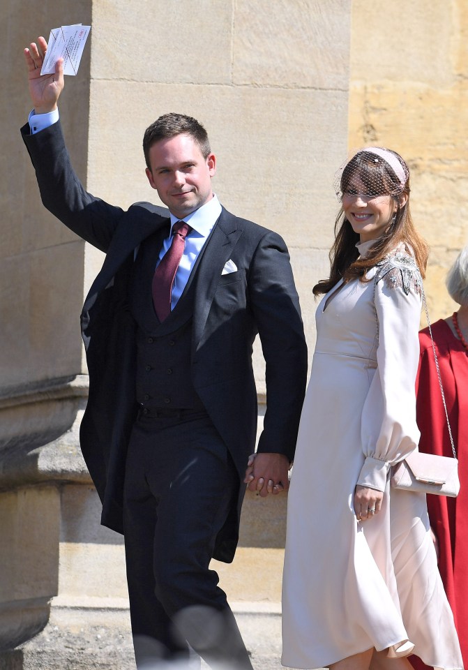 Patrick, who is married to Pretty Little Liars star Troian Bellisario, was invited to Meghan and Harry's royal wedding in 2019