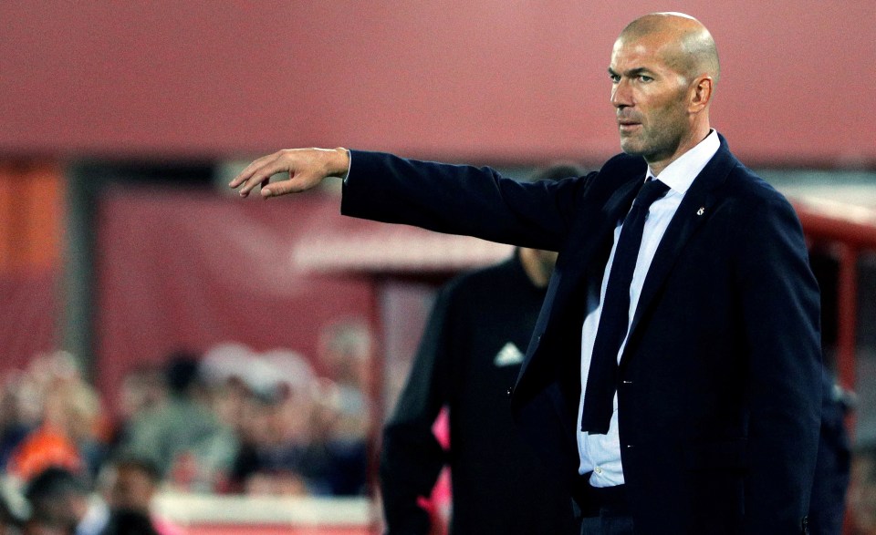 Zinedine Zidane is normally spotted suited and booted