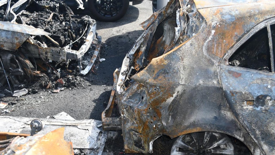 The blaze was reportedly sparked by a faulty EV battery