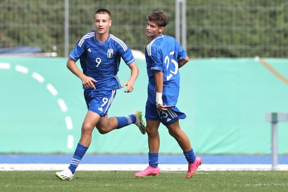 The youngster has three goals in three appearances for the Italy U17 squad