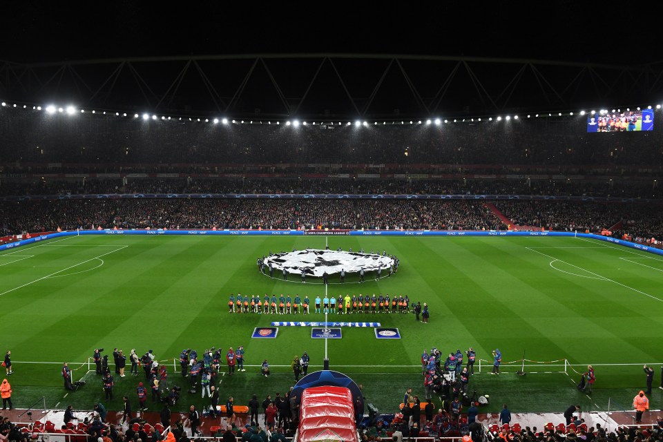 Champions League football returned to the Emirates Stadium tonight