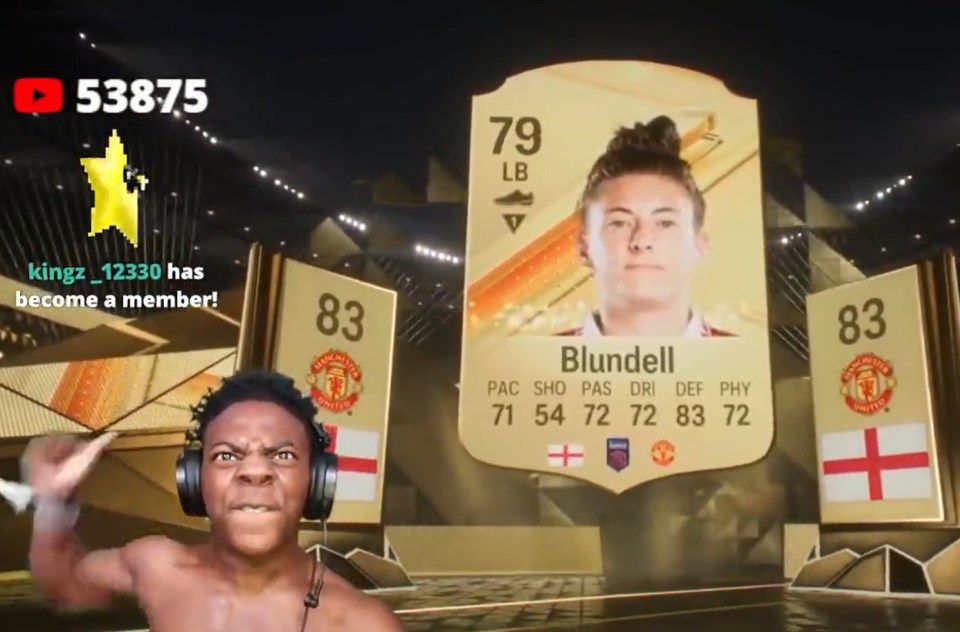 Speed was shocked to pull Blundell from his EA Sports FC pack opening