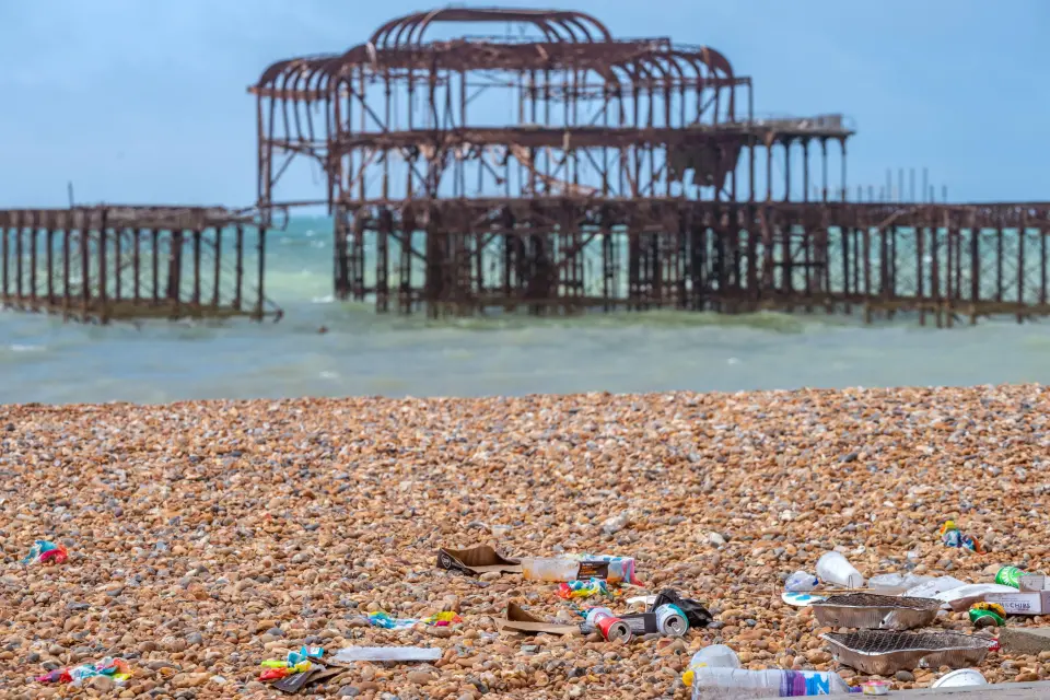 Other residents slammed tourists which leave Brighton covered in rubbish