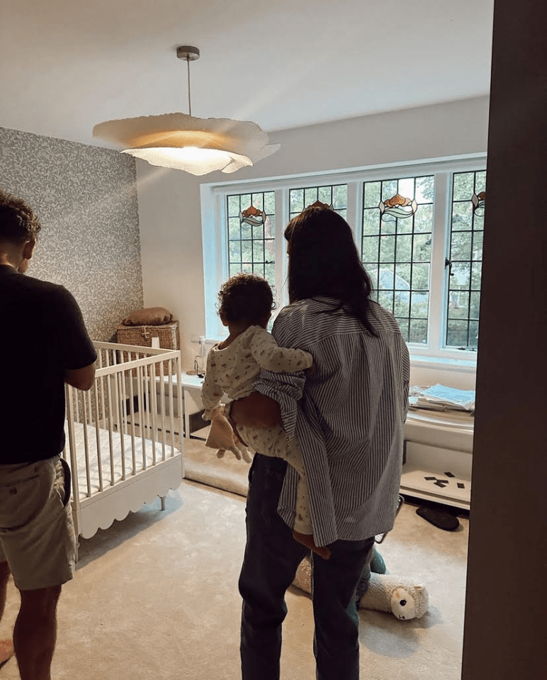 The family looked delighted checking out the nursery