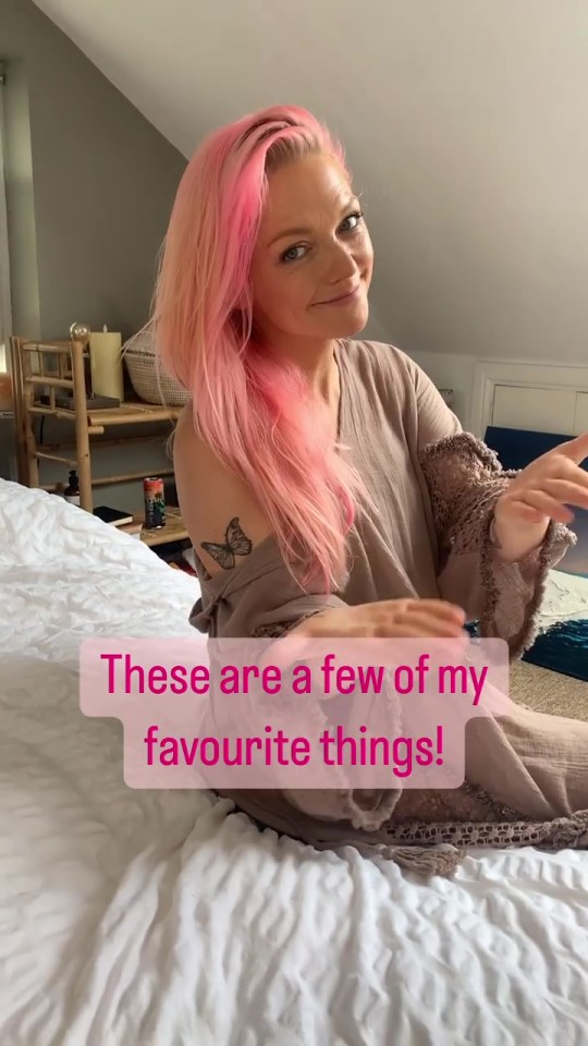 Hannah showed off some of her favourite aspects of her home