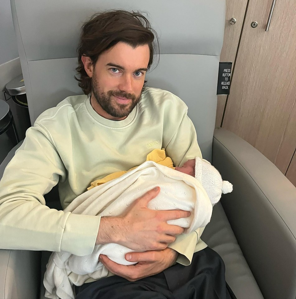 Jack Whitehall has welcomed his first child just last week