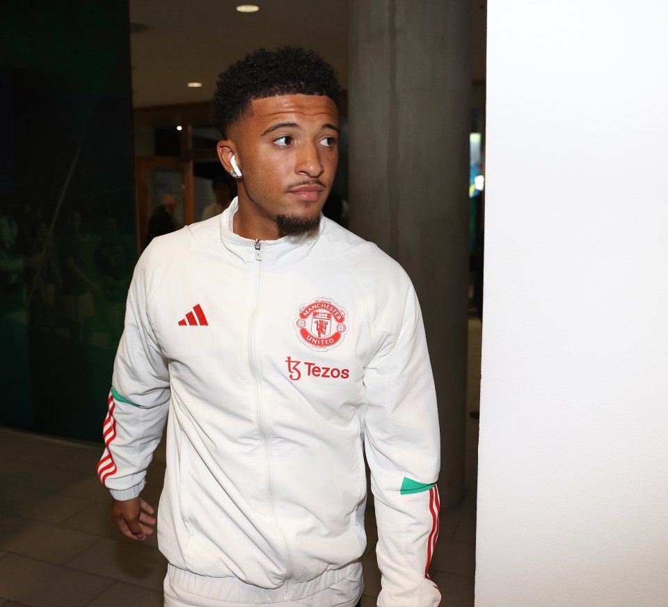 Sancho is currently in Man United exile