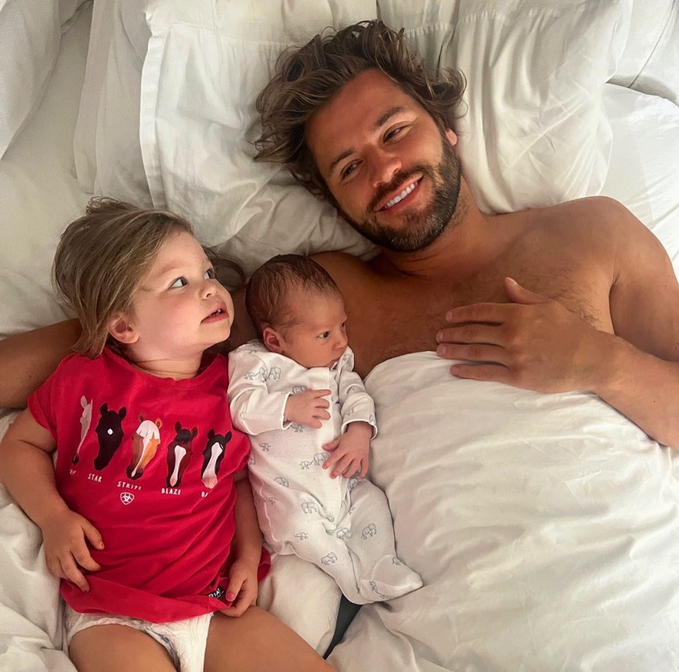 James revealed he and girlfriend Naomi have welcomed a second child