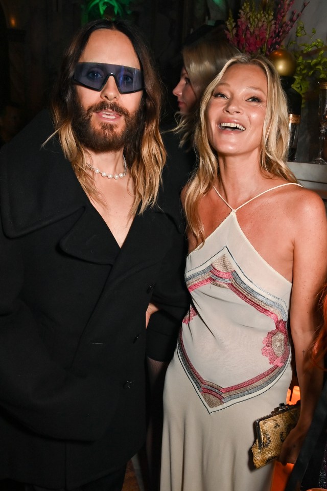 Kate posed for a photo with Hollywood star Jared Leto