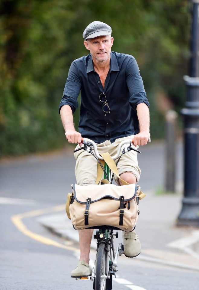 Take That legend Jason Orange was spotted riding a bicycle in London