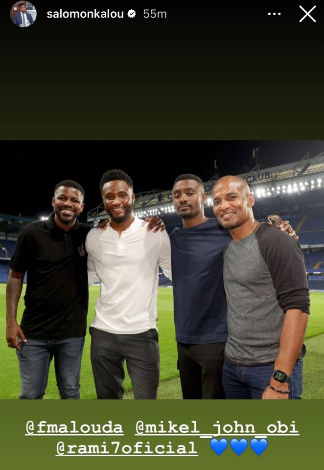 Ramires looked unrecognisable as he joined Mikel, Kalou and Malouda at Stamford Bridge