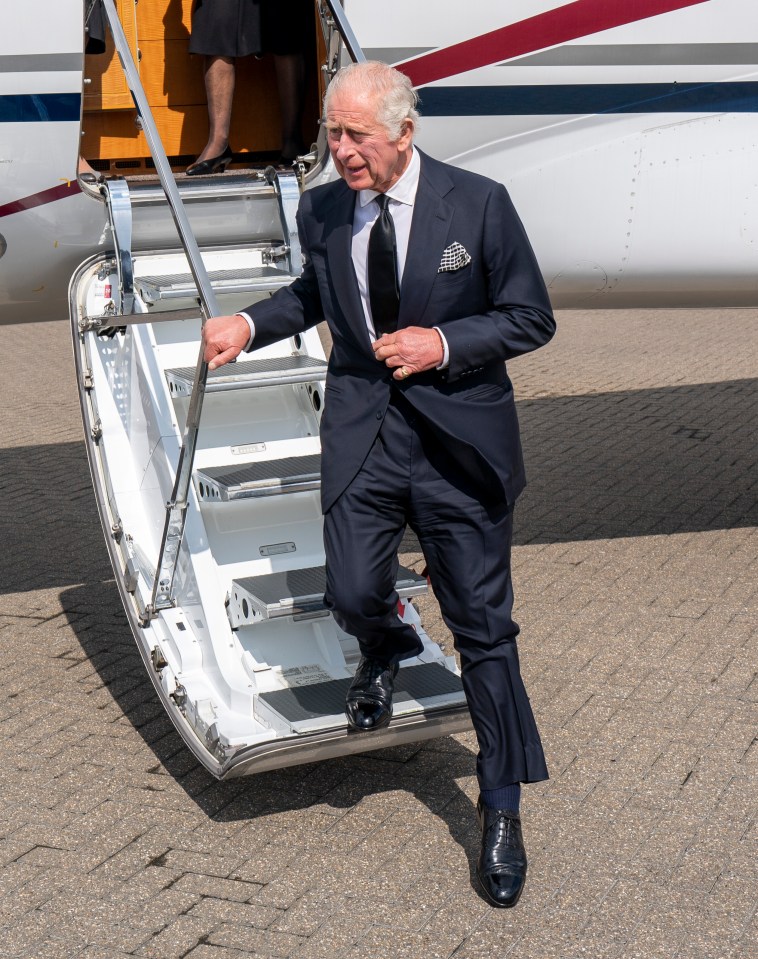 RAF NORTHOLT, 2022: King Charles returns after Queen’s death