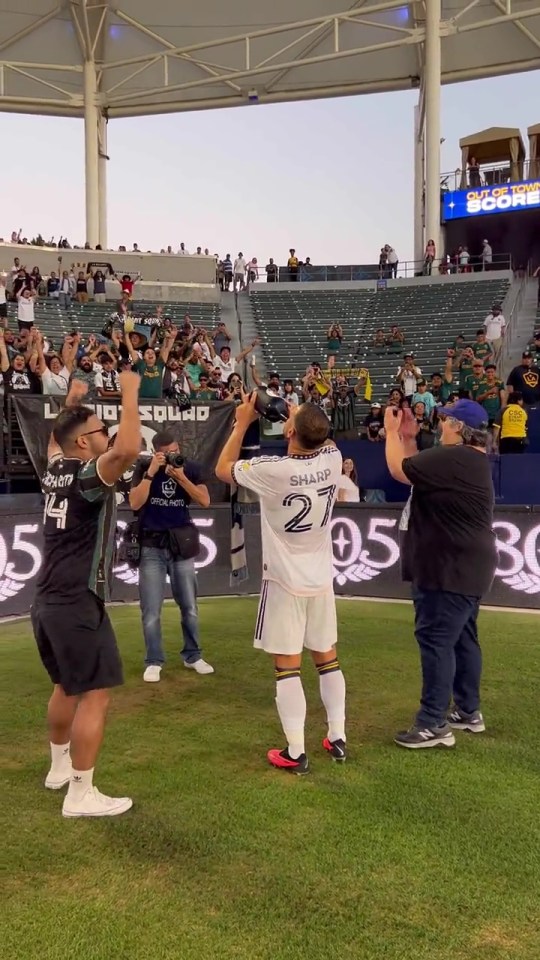 Sharp has two goals in his four LA Galaxy appearances despite only playing a total of 88 minutes